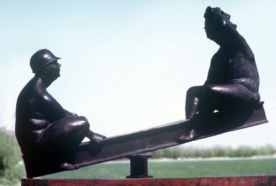 Delicate Balance: bronze with black patina Delicate Balance: bronze with black patina