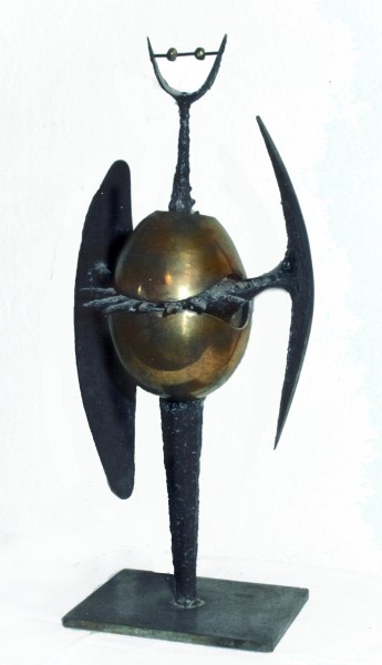 Sentry One: welded and polished bronze Sentry One: welded and polished bronze