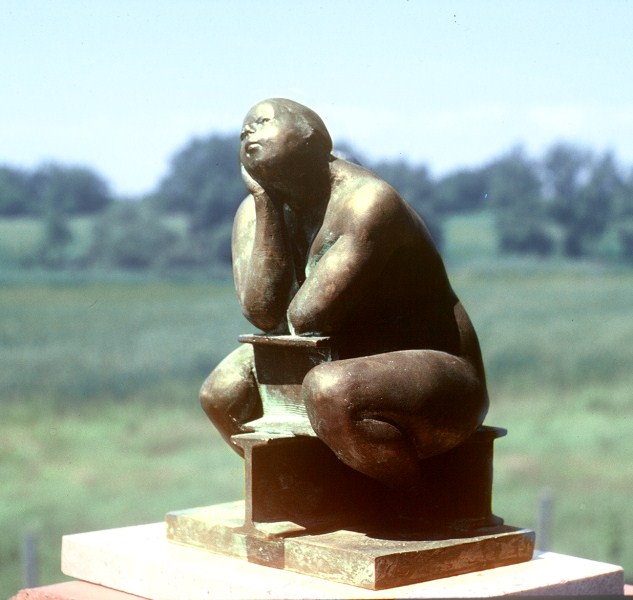 The Thinker:  bronze